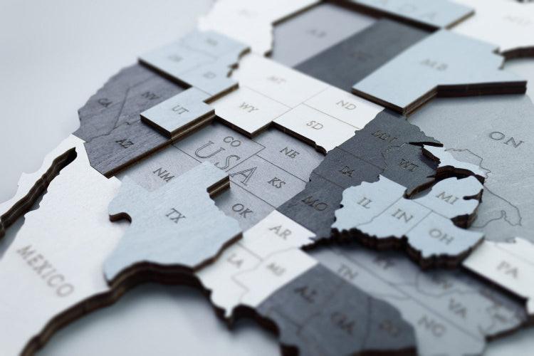 Carte du monde en bois Horizon